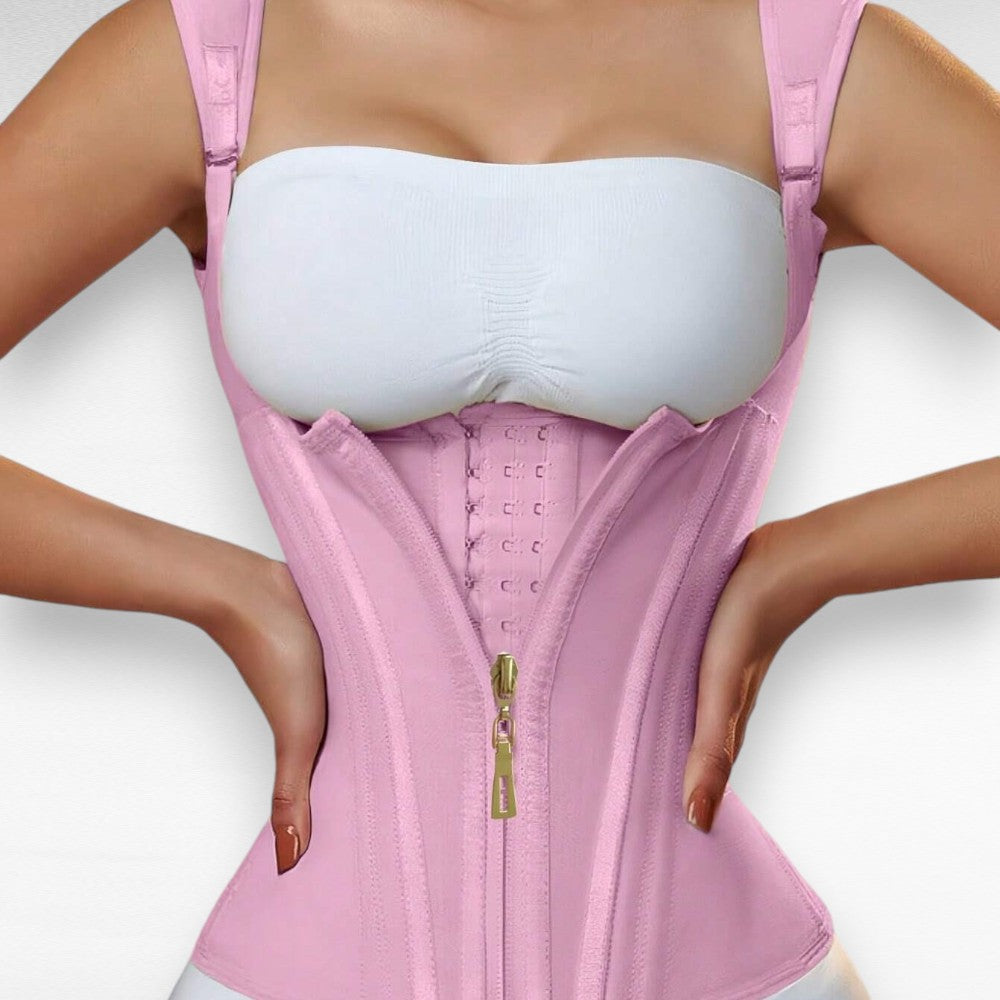 Sculpting Shapewear Waist Trainer Vest Pink / XS