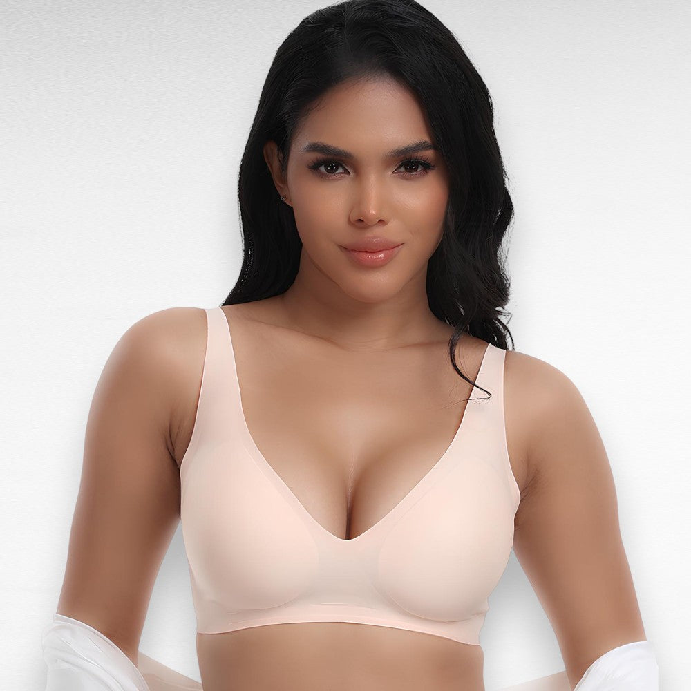 Sculpting Shapewear Wireless Deep V Push Up Bra