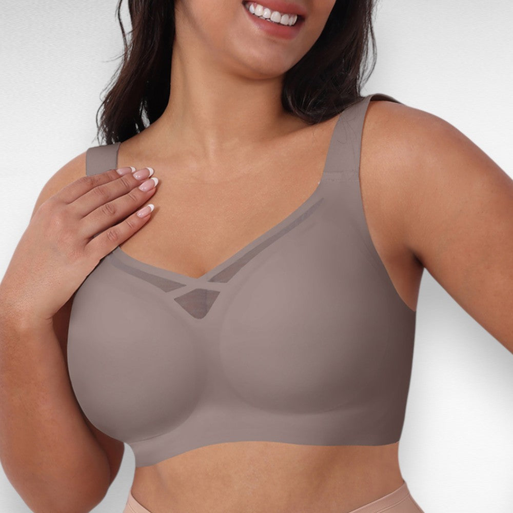 Sculpting Shapewear Wireless Mesh Support Bra
