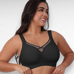 Sculpting Shapewear Wireless Mesh Support Bra Black / M