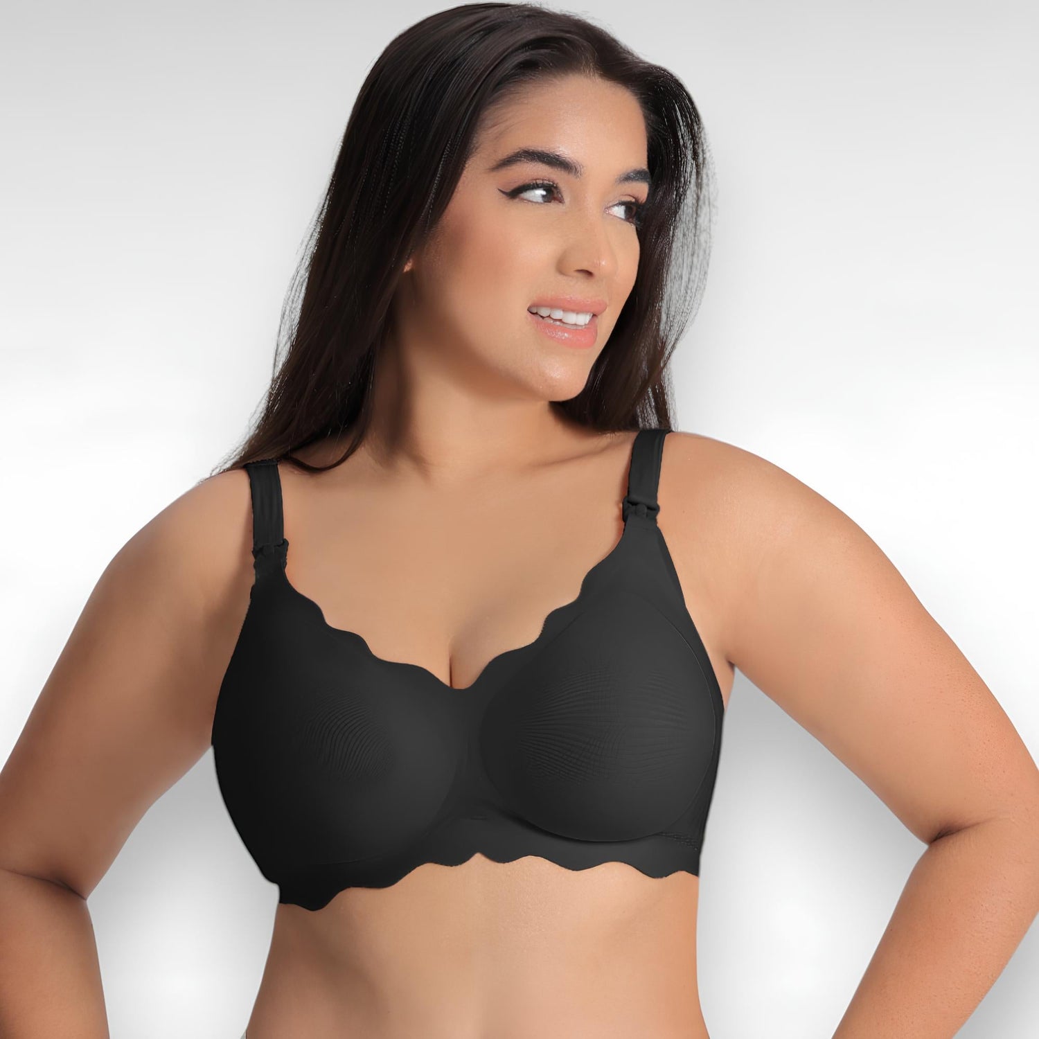 Sculpting Shapewear Wireless Nursing Bra S / Black
