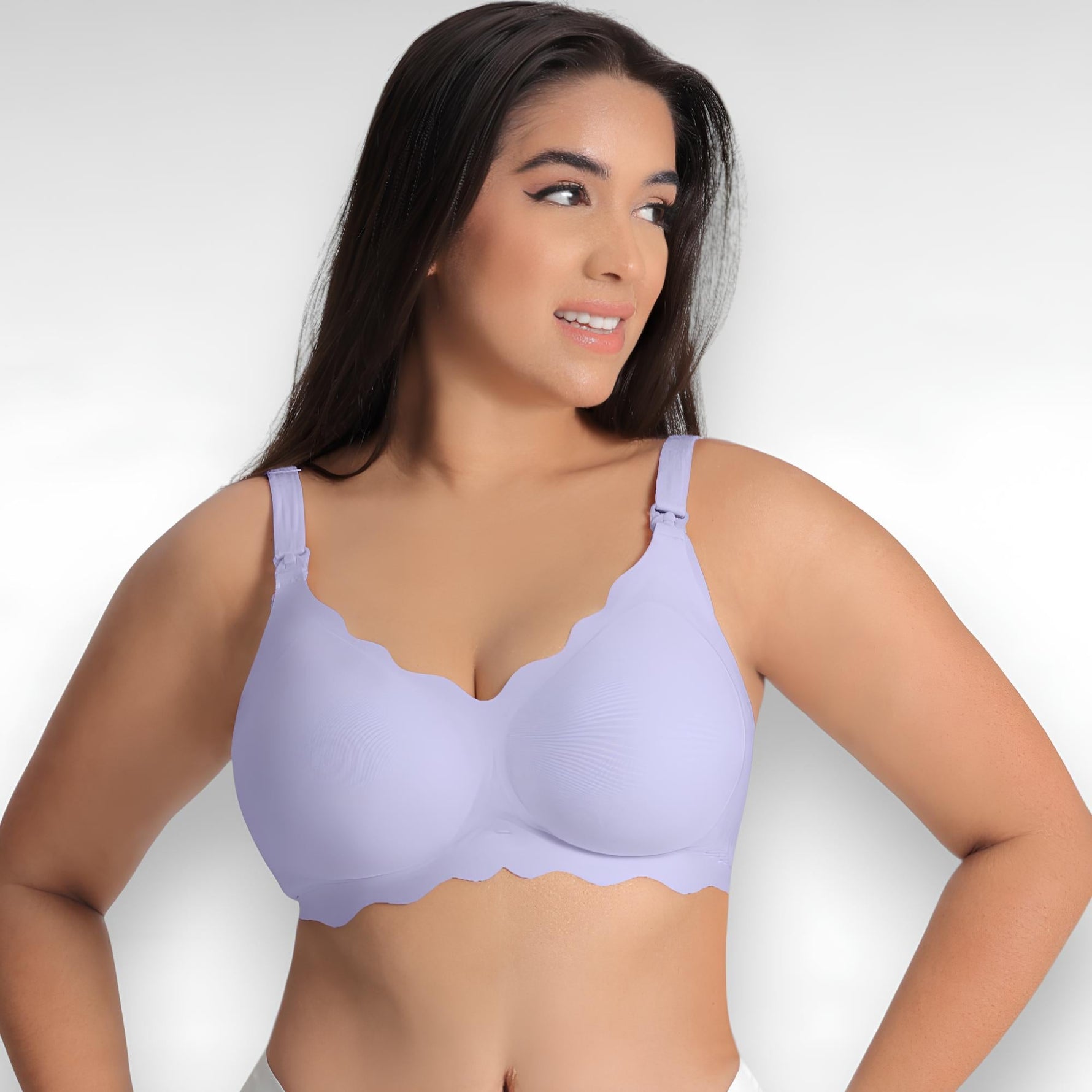 Sculpting Shapewear Wireless Nursing Bra S / Light Purple
