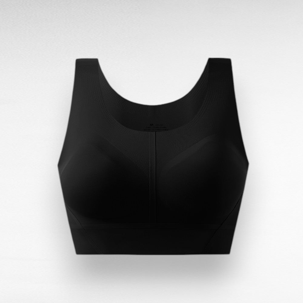 Sculpting Shapewear Wireless Racerback Sports Bra Black / S