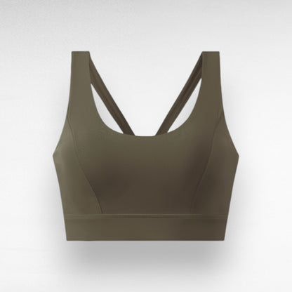 Sculpting Shockproof Sports Bra Coffee / M