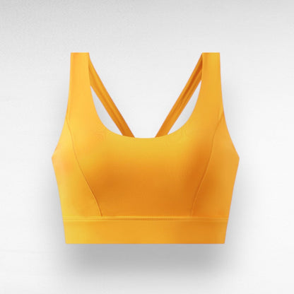 Sculpting Shockproof Sports Bra Deep Yellow / M