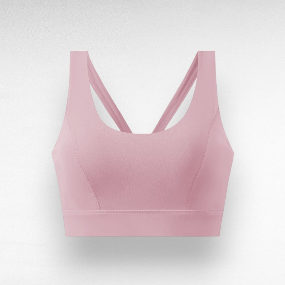 Sculpting Shockproof Sports Bra Mauve Pink / M