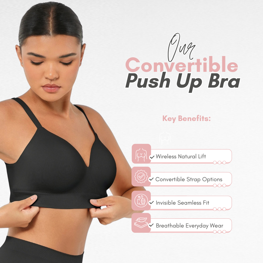 Sculpting Wireless Convertible Push Up Bra