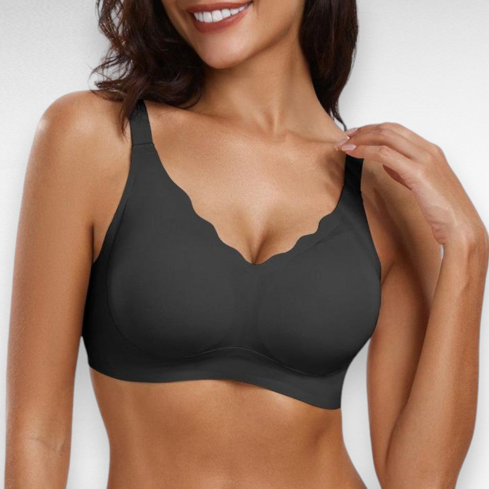 Sculpting Wireless Push Up Bra Black / S