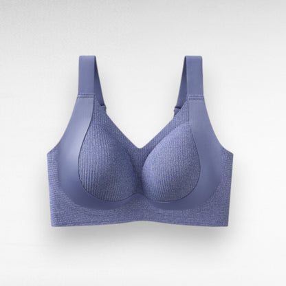 Sculpting Wireless Ribbed Push-Up Bra V2.0 Denim Blue / M