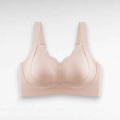 Sculpting Wireless Scalloped Breathable Support Bra Blush Nude / M