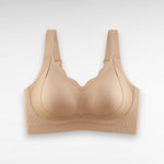 Sculpting Wireless Scalloped Breathable Support Bra Caramel / M