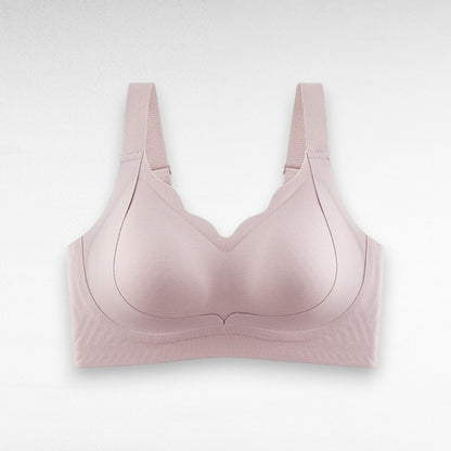Sculpting Wireless Scalloped Breathable Support Bra Taro Pink / M
