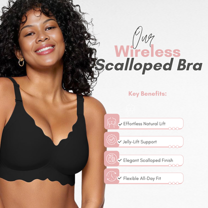Sculpting Wireless Scalloped Full Coverage Bra