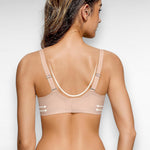 Sculpting Wireless Scalloped Mesh Bra