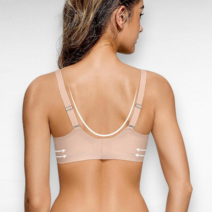 Sculpting Wireless Scalloped Mesh Bra