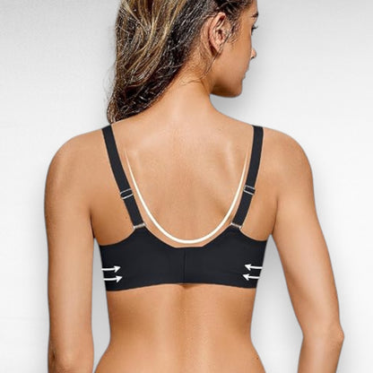 Sculpting Wireless Scalloped Mesh Bra