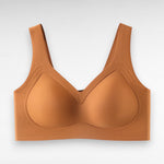 Sculpting Wireless Seamless Full Coverage Bra M / Caramel