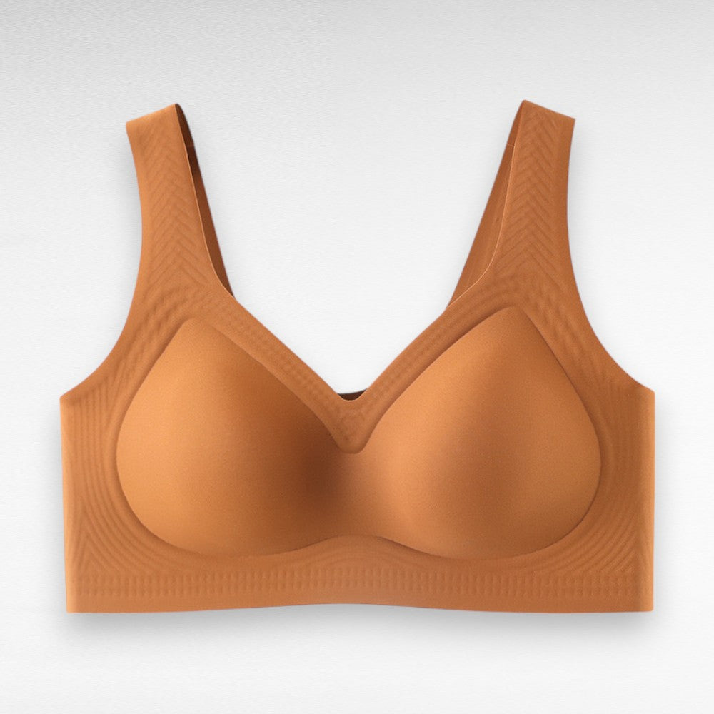 Sculpting Wireless Seamless Full Coverage Bra M / Caramel