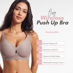 Sculpting Wireless Water Drop Push Up Bra