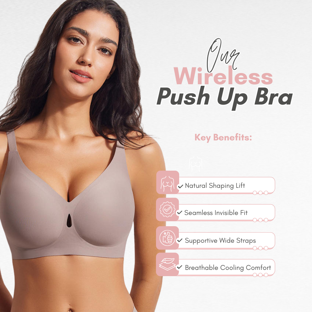 Sculpting Wireless Water Drop Push Up Bra
