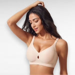 Sculpting Wireless Water Drop Push Up Bra Beige / S