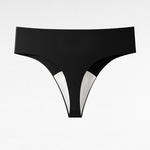 Seamless Anti-Camel Toe Thong Bottoms Black / S