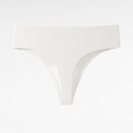 Seamless Anti-Camel Toe Thong Bottoms White / S