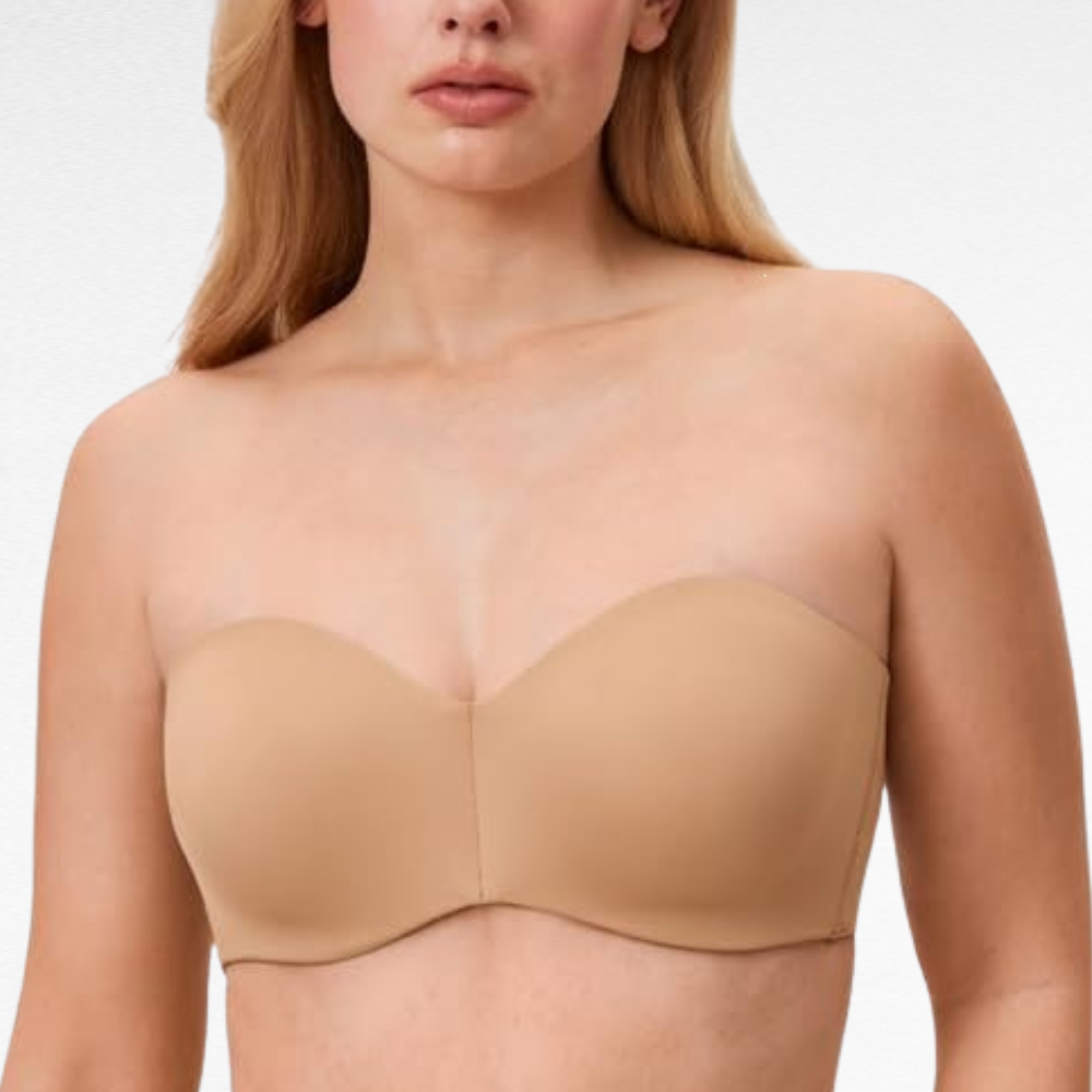 Strapless Underwire Support Bra Bras Beige / S