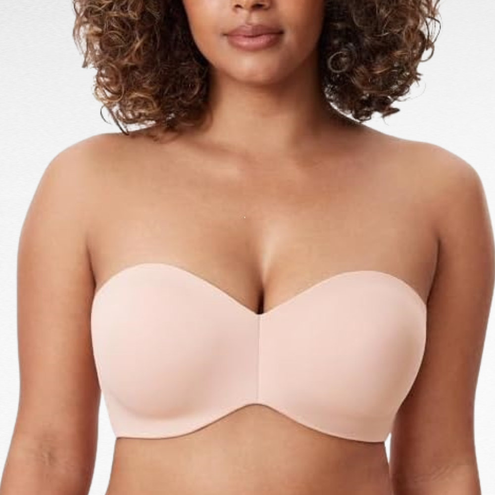 Strapless Underwire Support Bra Bras Pink / S