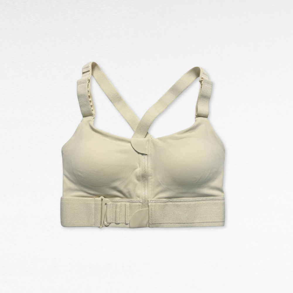 Upgraded High Support Sports Bra Beige / S