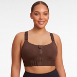 Upgraded High Support Sports Bra Brown / S