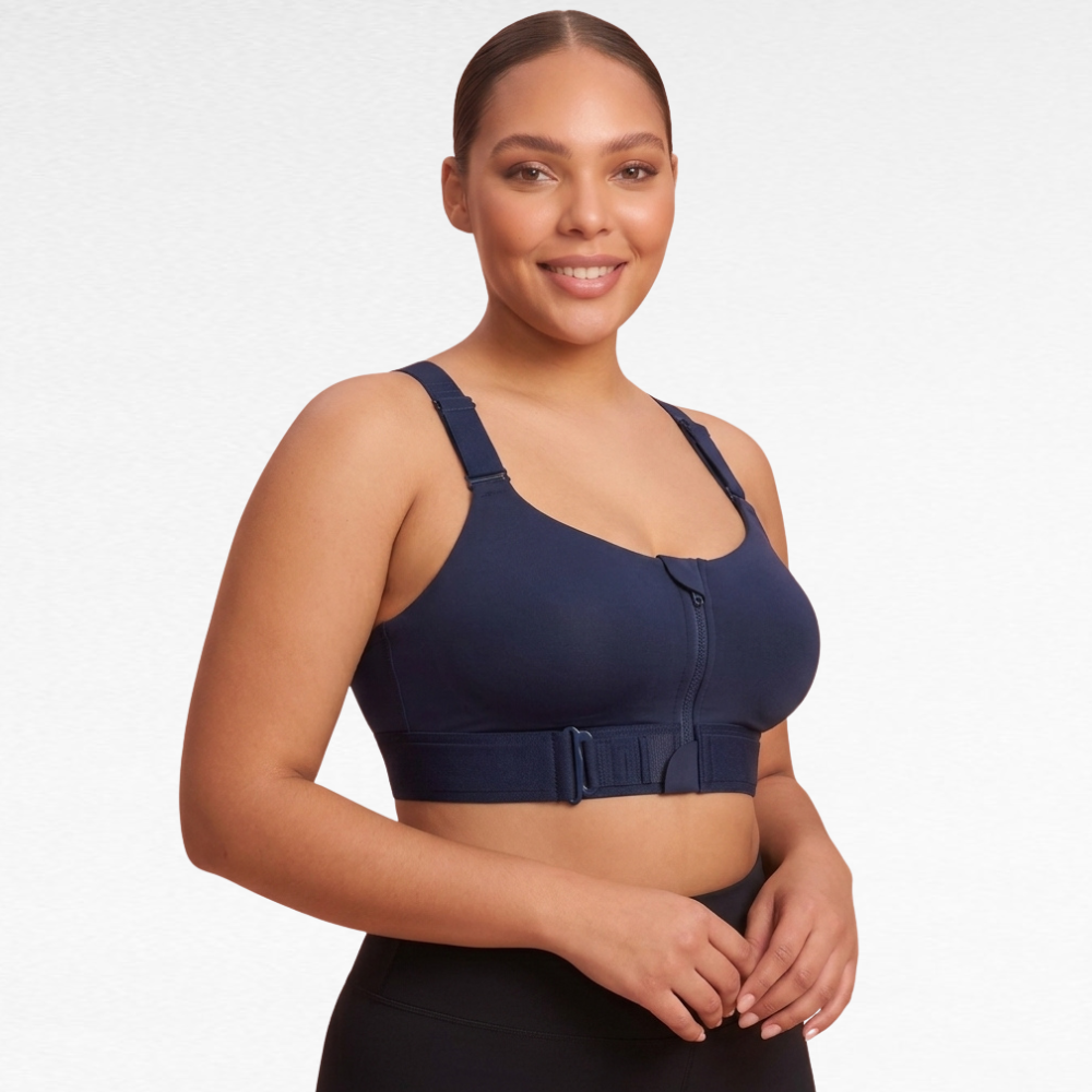 Upgraded High Support Sports Bra Navy Blue / S