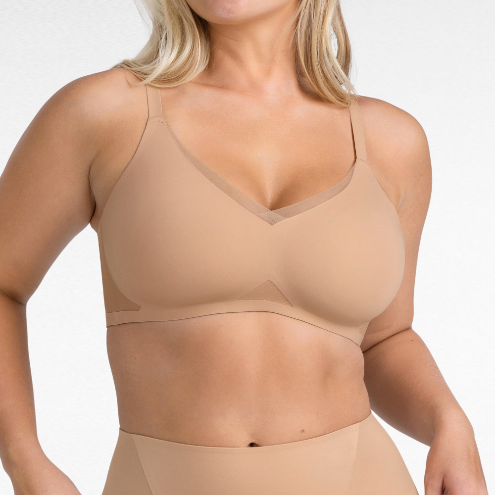 Wireless CrossOver Support Bra Nude / S