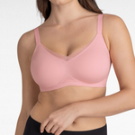 Wireless CrossOver Support Bra Pink / S
