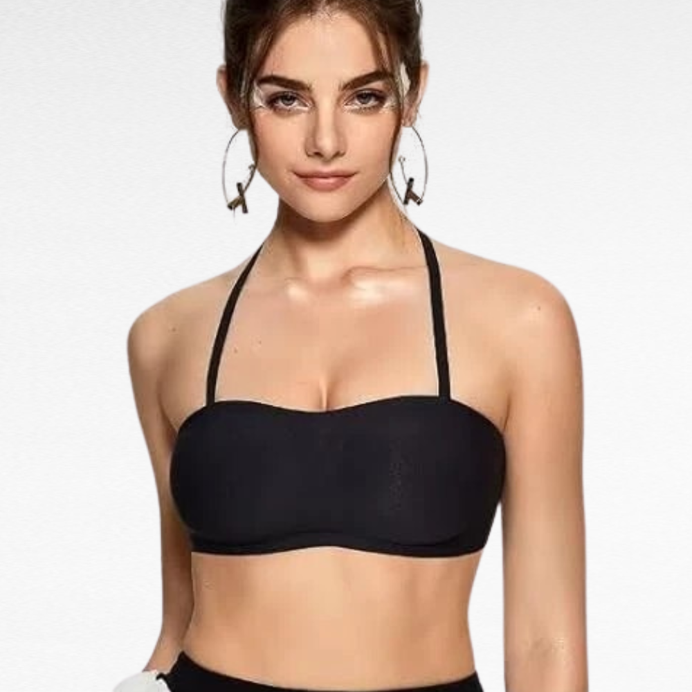 Wireless Strapless Push-Up Bandeau Bra