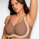 Wireless V-Neck Full Coverage Bra Bras
